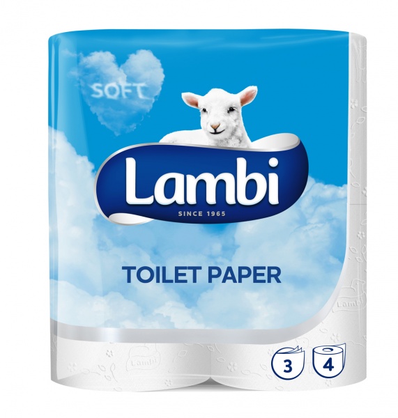 Papier toaletowy Lambi 4 rolki