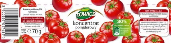Łowicz Koncentrat pomidorowy 30% 70 g