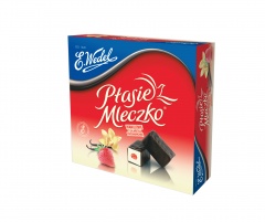 Wedel Ptasie Mleczko waniliowe z galaretką truskawkową 380g