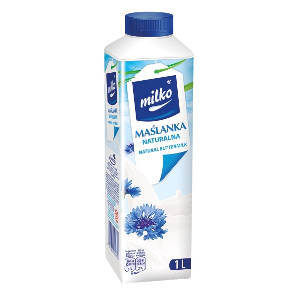 Maślanka naturalna Milko 1L