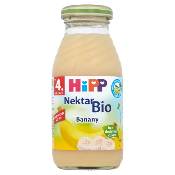 HiPP BIO od pokoleń, Nektar Banany, po 4. m-cu, 200 ml