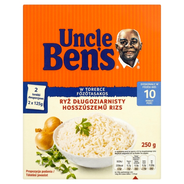 Uncle Ben&#039;s Ryż długoziarnisty 250 g (2 torebki)