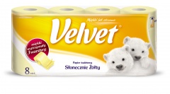 Papier Toaletowy Velvet Słonecznie Żółty a'8