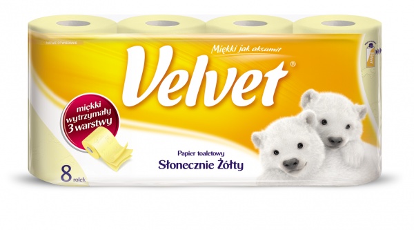 Papier Toaletowy Velvet Słonecznie Żółty a&#039;8