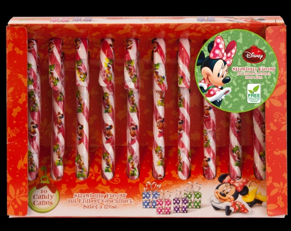 Minnie Mouse Lizak świąteczny laski małe 10x12g