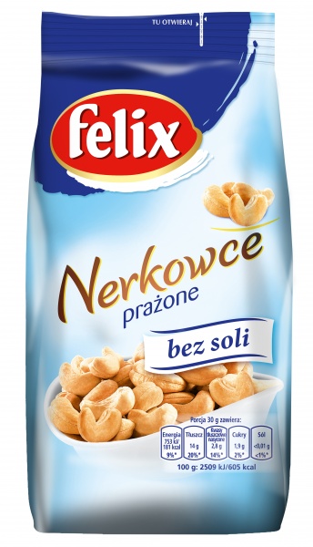 FELIX Nerkowce prażone bez soli 200g