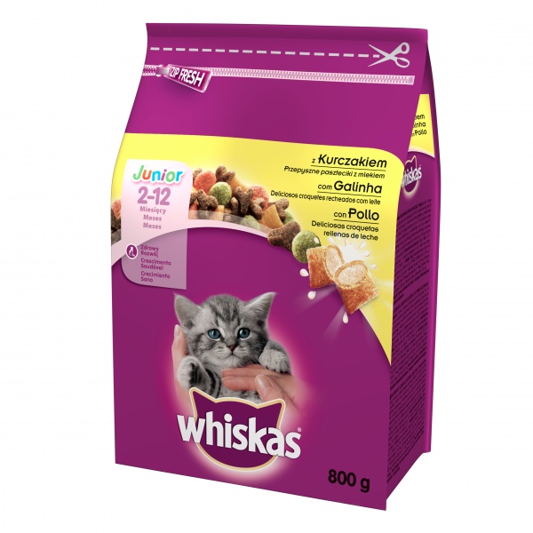 Whiskas Junior kurczak 800g