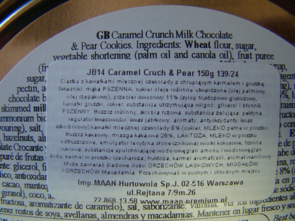 JB14 Caramel Cruch &amp; Pear 150g 139/24