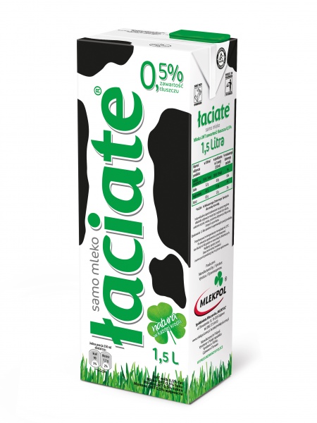 Mleko uht łaciate 0,5% 1,5l