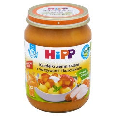 KNEDELKI ZIEMNIACZANE Z WARZYWAMI I KURCZAKIEM HiPP BIO  250g