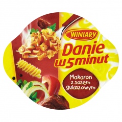 DANIE W 5MINUT MAKARON z sosem gulaszowym 50g